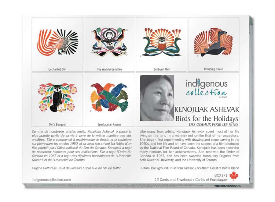 Birds for the Holidays Boxed Note Cards by artist Kenojuak Ashevak
