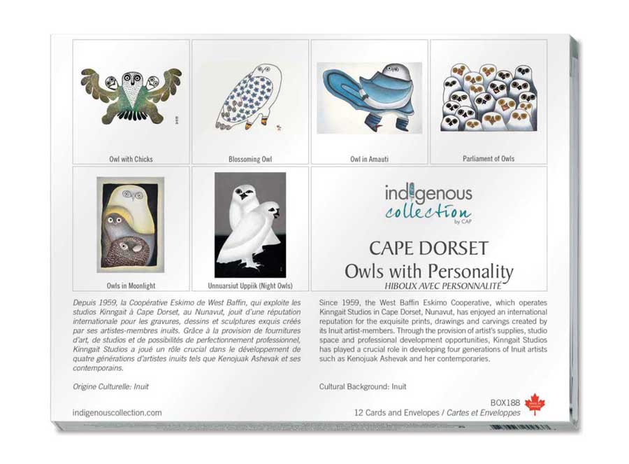 Owls With Personality Boxed Note Cards by artist Dorset Fine Arts