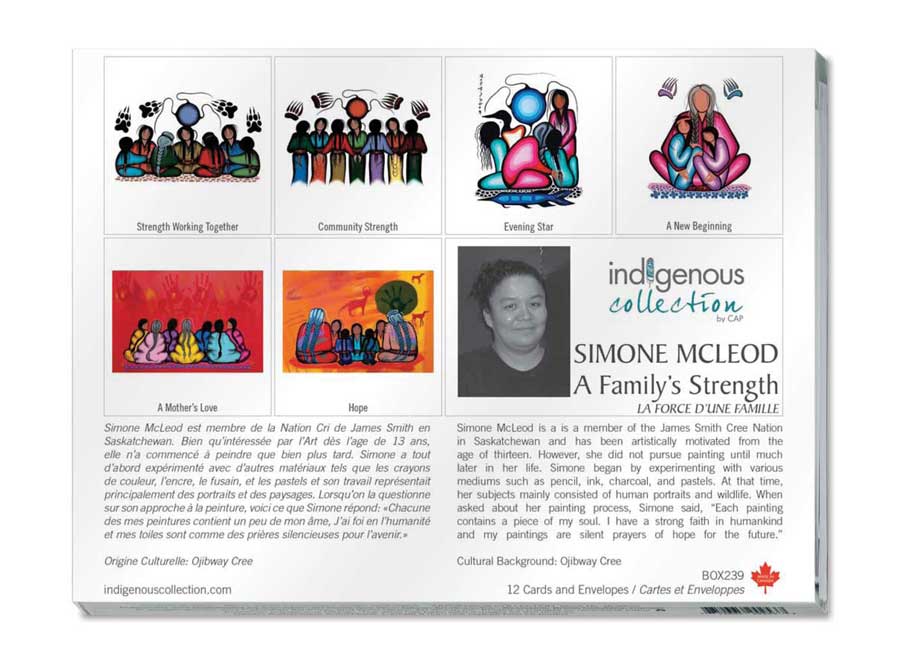 A Family's Strength Boxed Note Cards by artist Simone McLeod