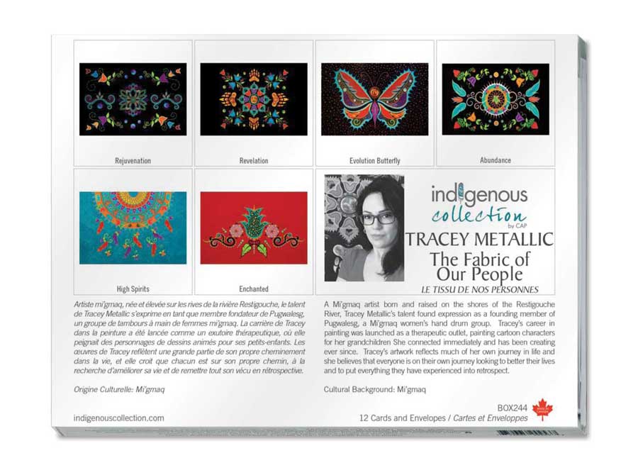 Fabric of Our People Boxed Note Cards by artist Tracey Metallic