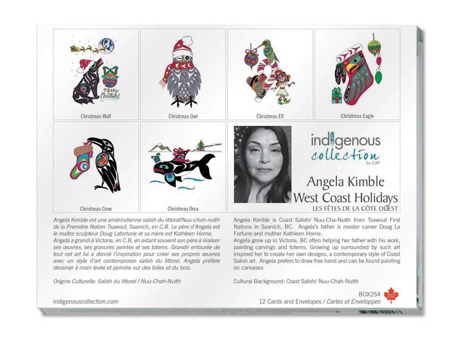 West Coast Holidays Boxed Note Cards by artist Angela Kimble