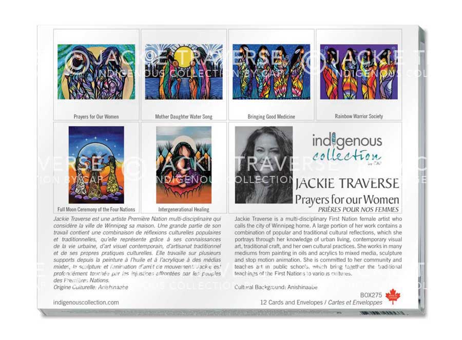 Prayers for our Women Boxed Note Cards by artist Jackie Traverse