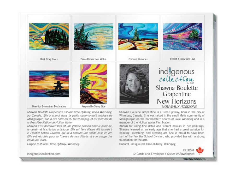 New Horizons Boxed Note Cards by artist Shawna Boulette Grapentine