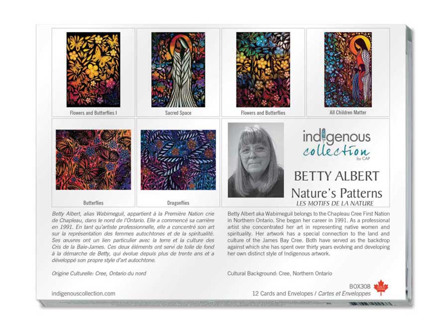 Nature's  Patterns  Boxed Note Cards by artist Betty Albert