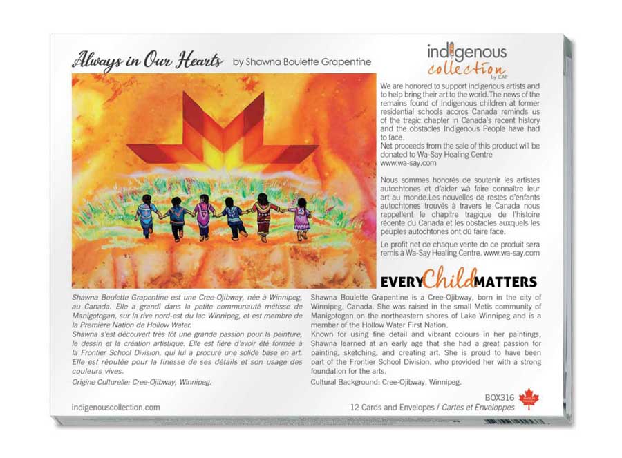 Always in Our Hearts Boxed Note Cards by artist Shawna Boulette Grapentine