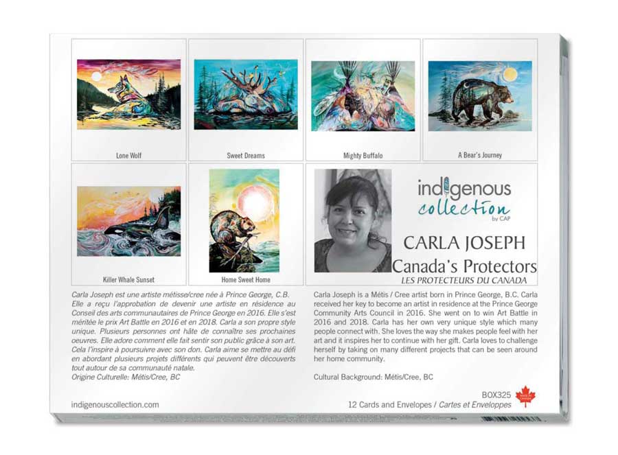 Canada's Protectors Boxed Note Cards by artist Carla Joseph