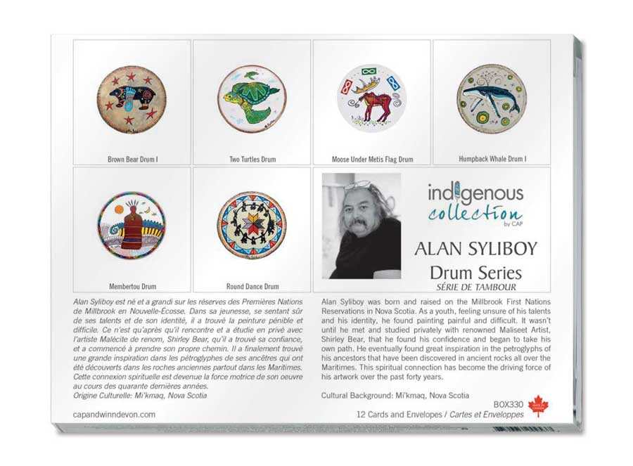 Drum Series  Boxed Note Cards by artist Alan Syliboy