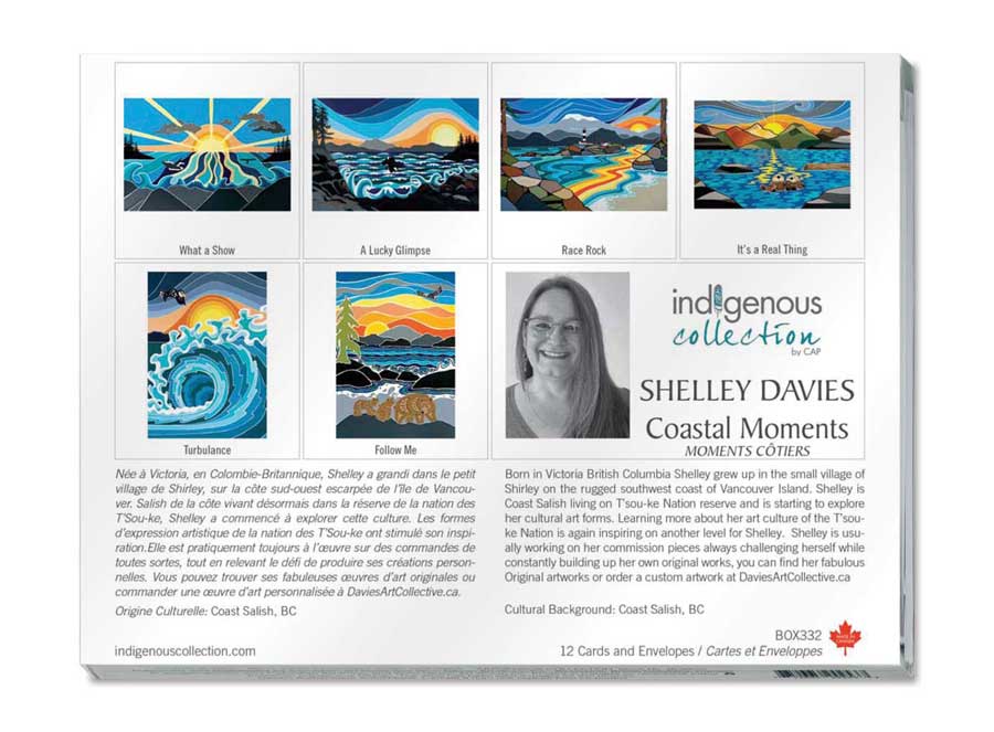 Coastal Moments Boxed Note Cards by artist Shelley Davies