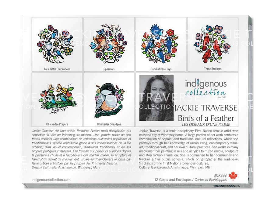 Birds of a Feather Boxed Note Cards by artist Jackie Traverse