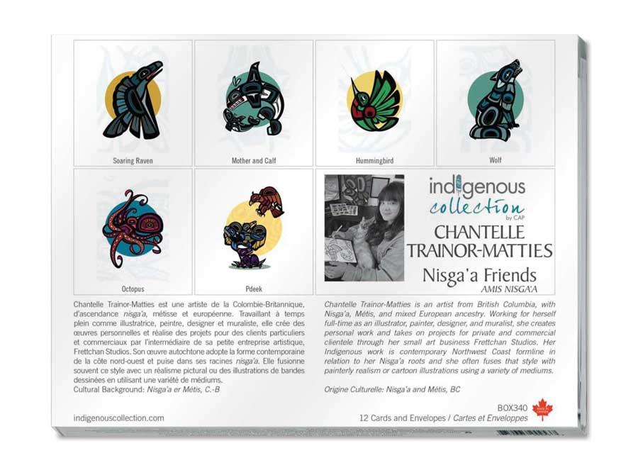 Nisga'a Friends Boxed Note Cards by artist Chantelle Trainor-Matties