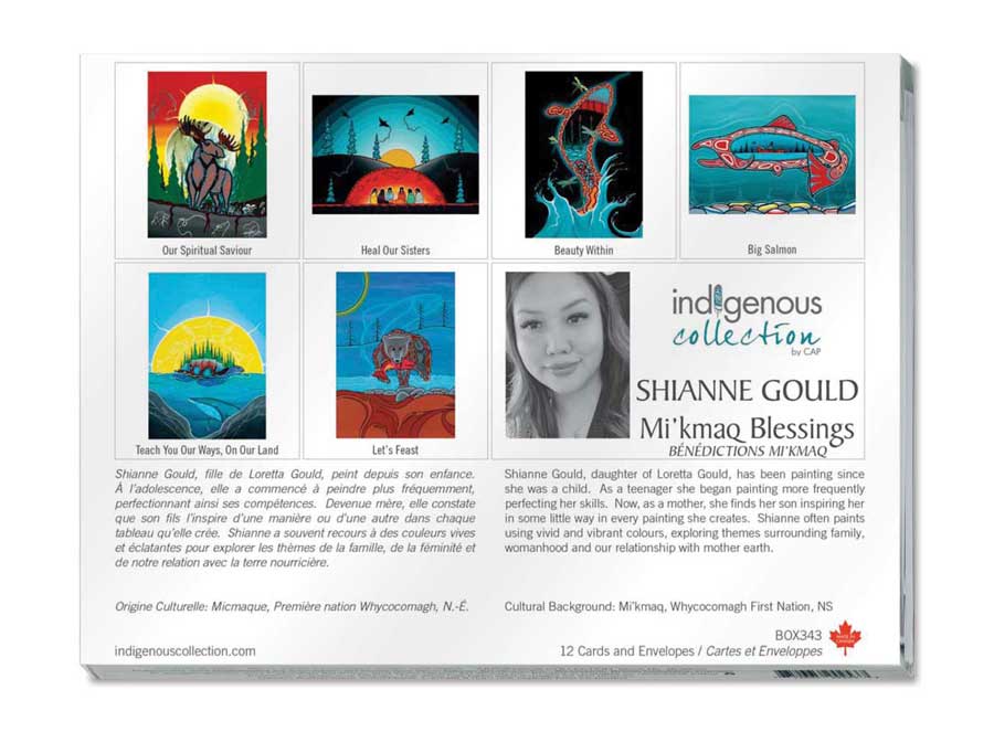 Mi’kmaq Blessings Boxed Note Cards by artist Shianne Gould