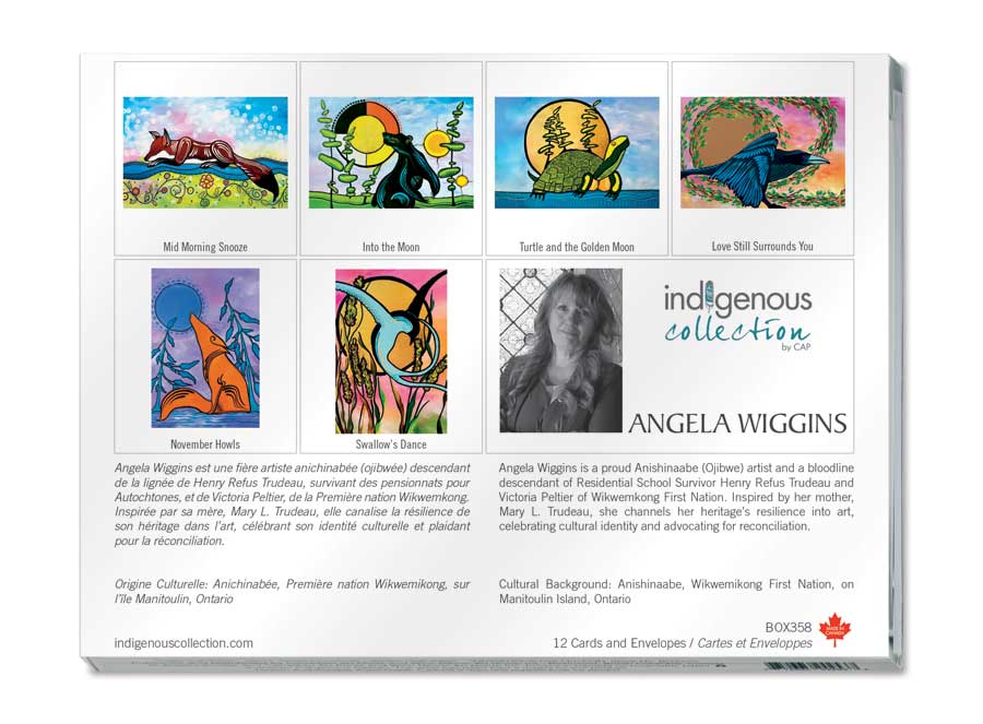 Angela Wiggins Boxed Note Cards by artist Angela Wiggins. Indigenous Collection.
