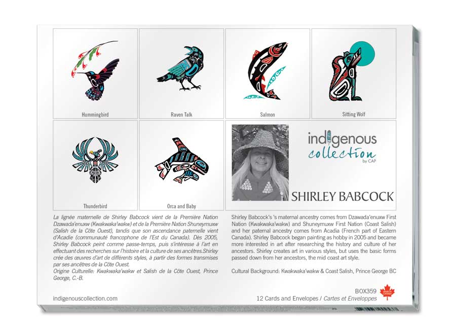 Shirley Babcock Boxed Note Cards by artist Shirley Babcock. Indigenous Collection.