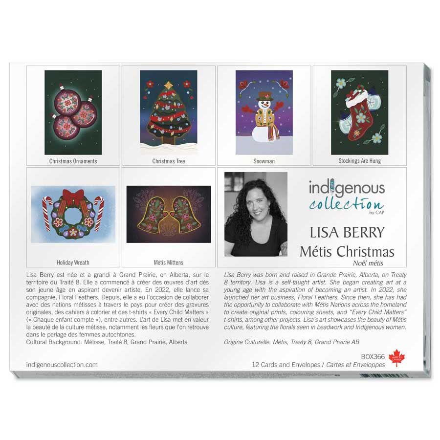 Lisa Berry Metis Christmas Boxed Note Cards
