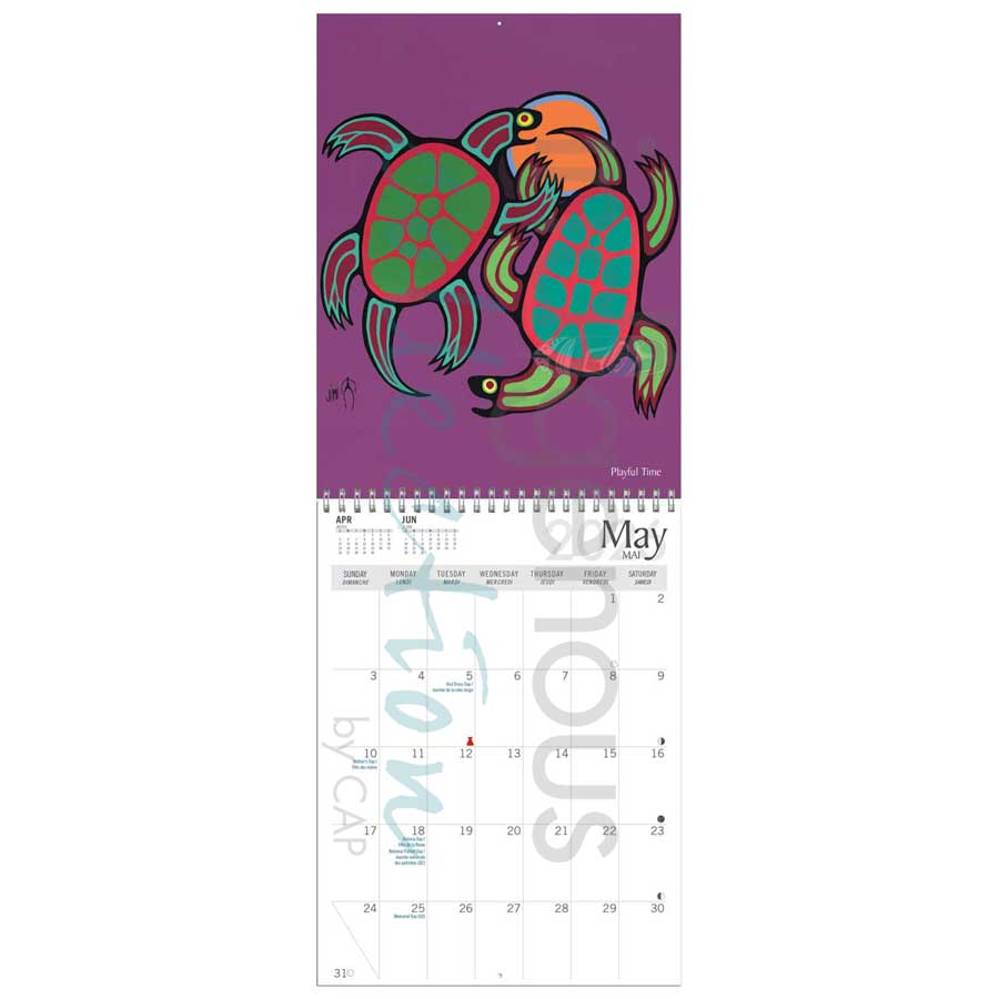 White Floral Garden 2026 Wall Calendar