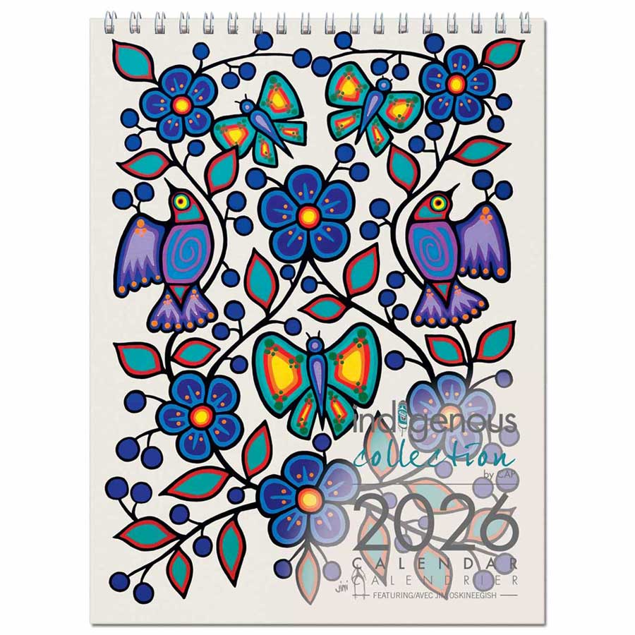 White Floral Garden 2026 Wall Calendar