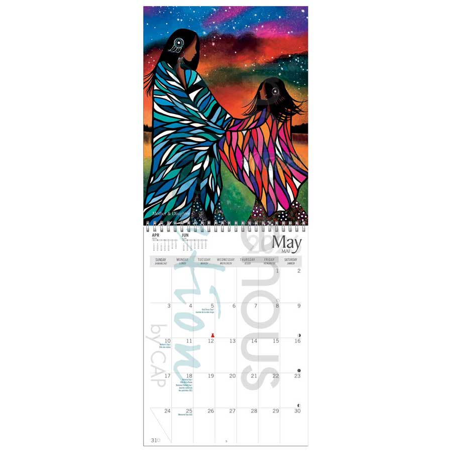 Mother & Daughter 2026 Wall Calendar