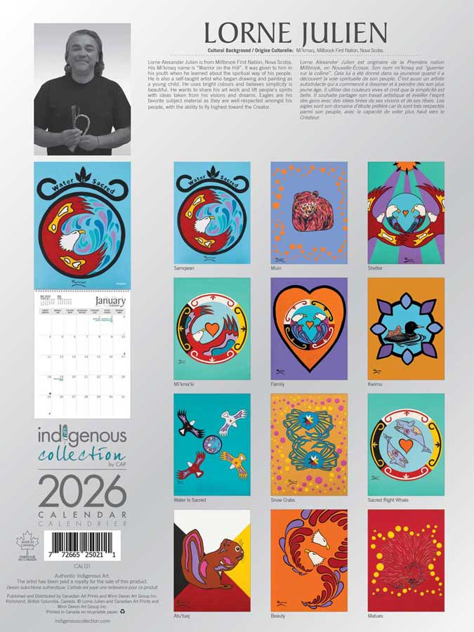 Lorne Julien 2026 Calendar