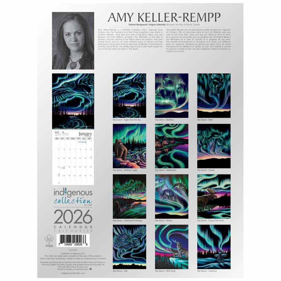 Sky Dance - Northern Light 2026 Wall Calendar