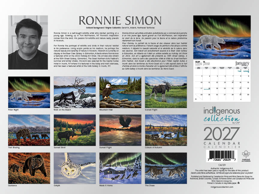 Ronnie Simon 2027 Calendar