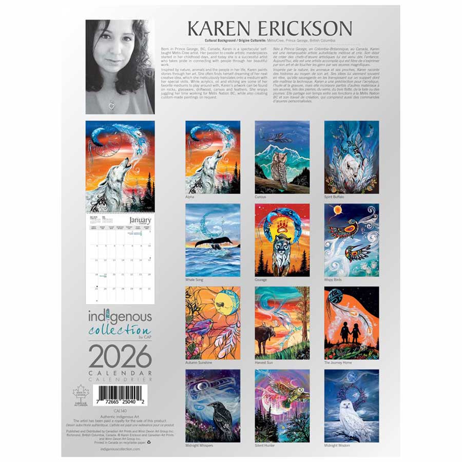 Midnight Whispers 2026 Wall Calendar