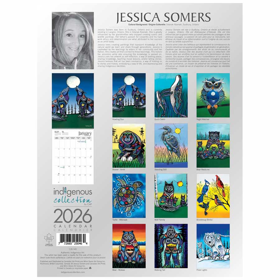 Wolf Family 2026 Wall Calendar