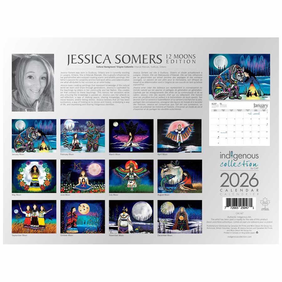 July Moon 2026 Wall Calendar