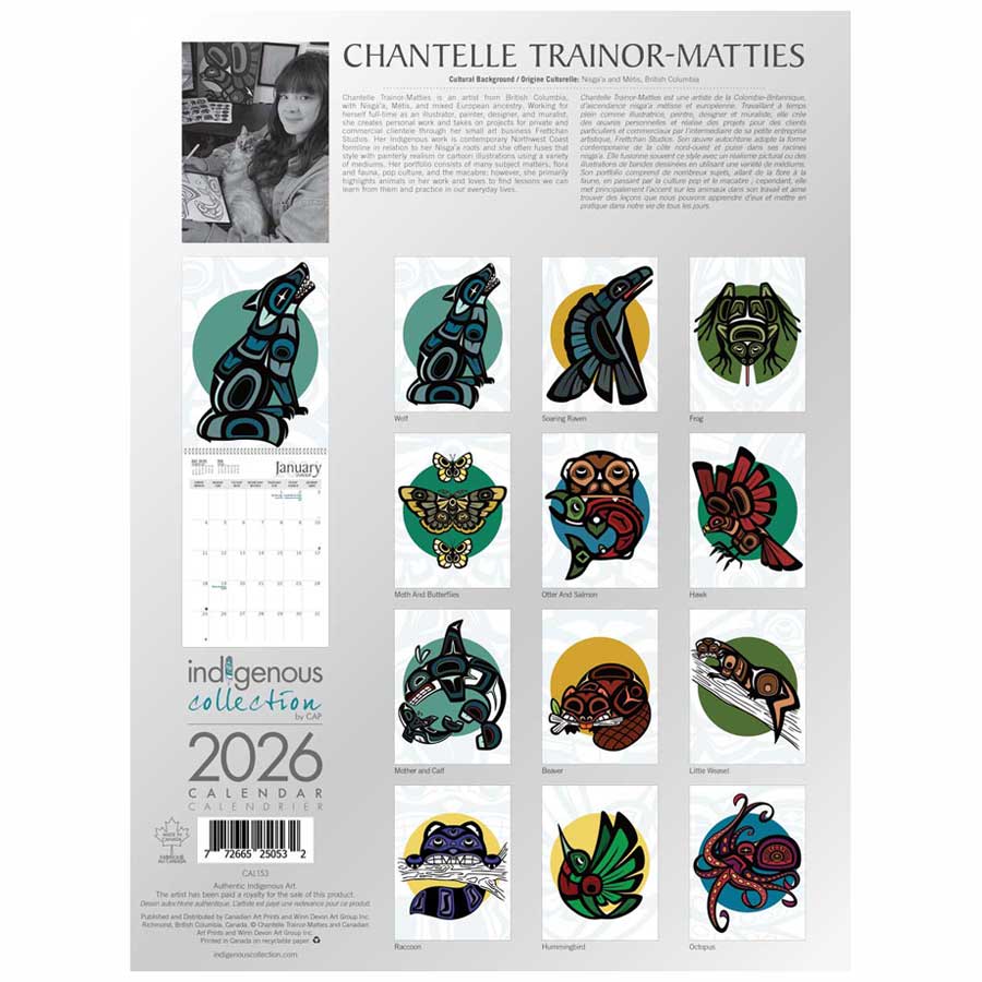 Mother and Calf 2026 Wall Calendar