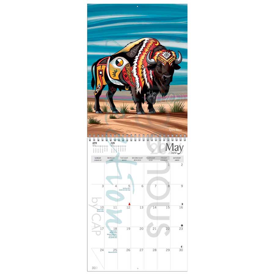 Spirit Whale 2026 Wall Calendar