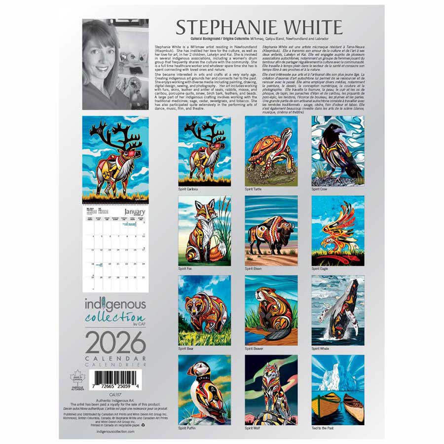 Spirit Whale 2026 Wall Calendar