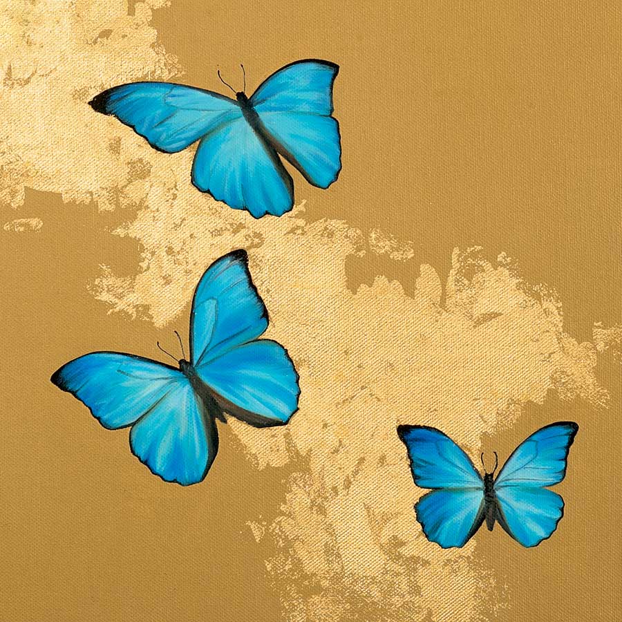 Cerulean Butterfly II by artist Joanna Charlotte