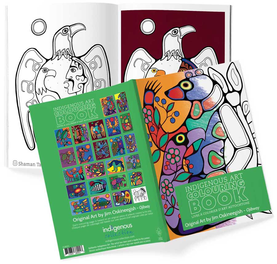Jim Oskineegish Colouring Book