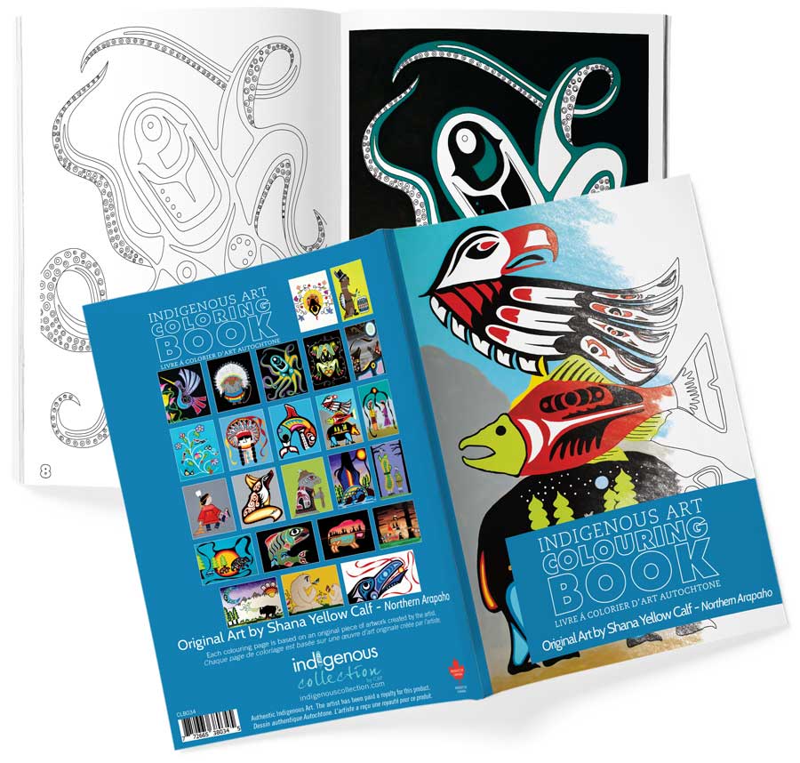 Shana Yellow Calf Colouring Book