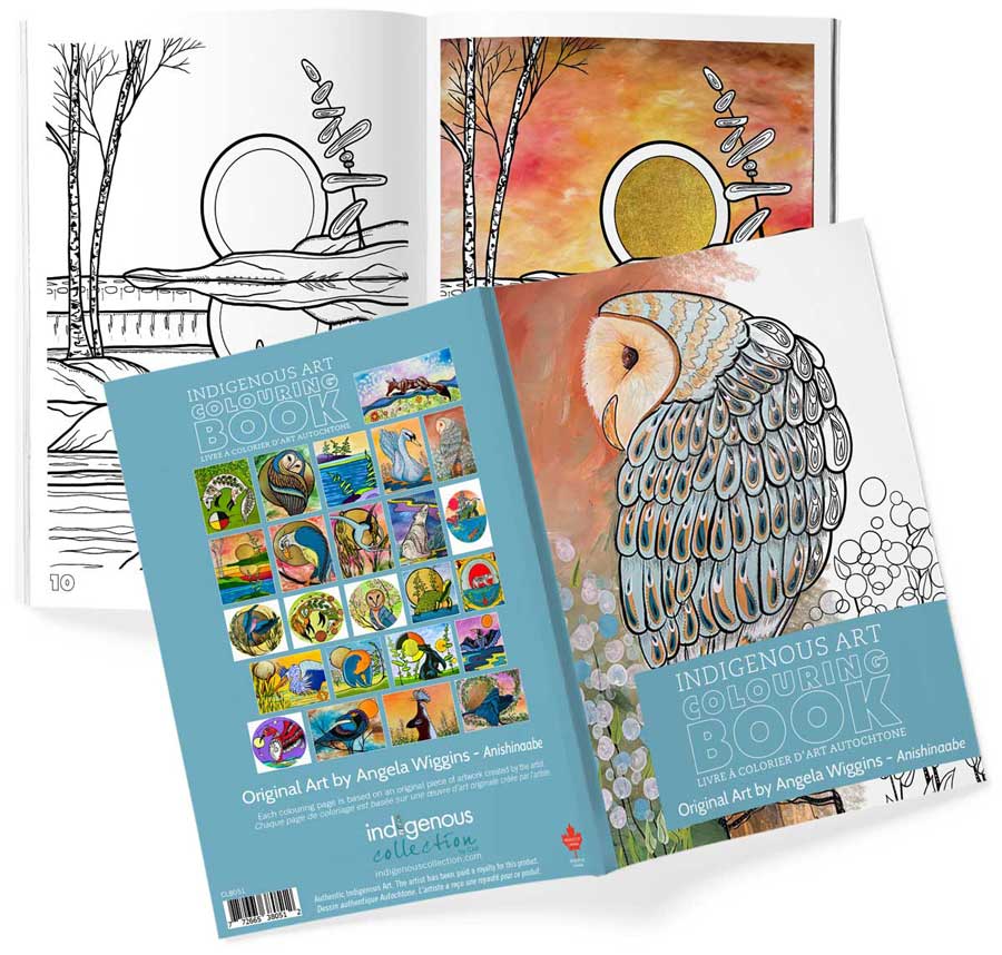  Colouring Book by artist Angela Wiggins. Indigenous Collection.