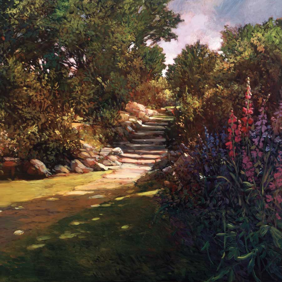Garden Steps by artist  Philip Craig