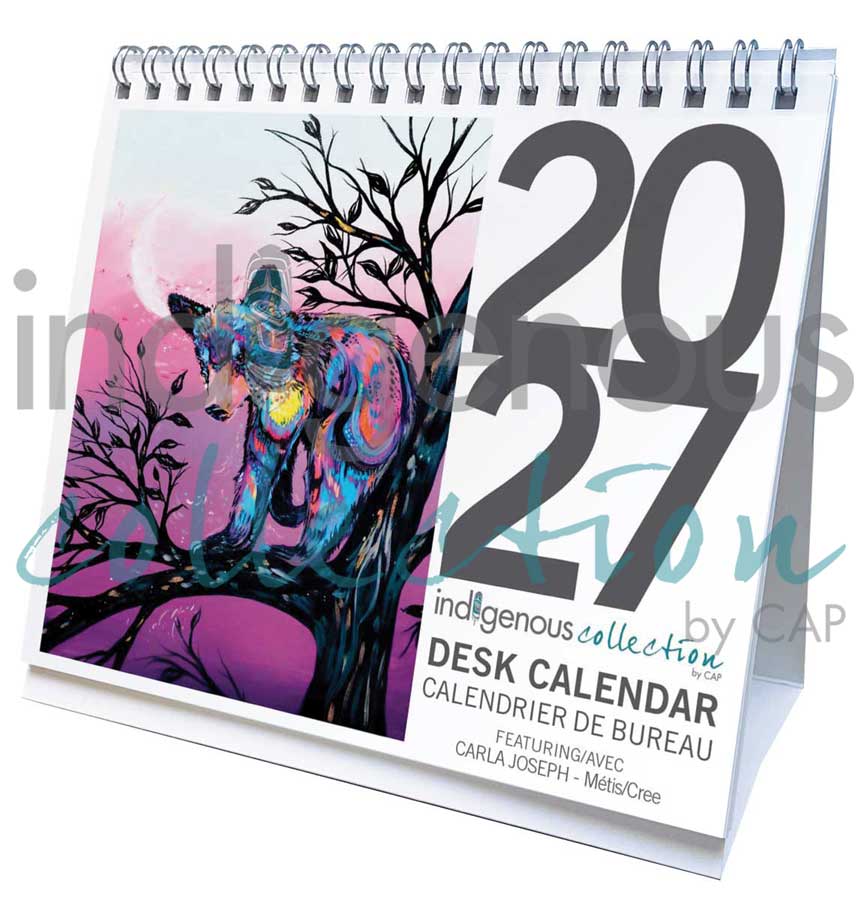 Carla Joseph 2027 Desk Calendar by artist Carla Joseph. Indigenous Collection.