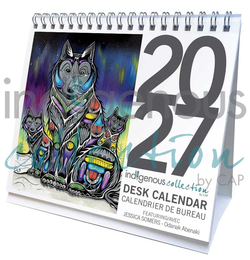 Jessica Somers 2027 Desk Calendar by artist Jessica Somers. Indigenous Collection.
