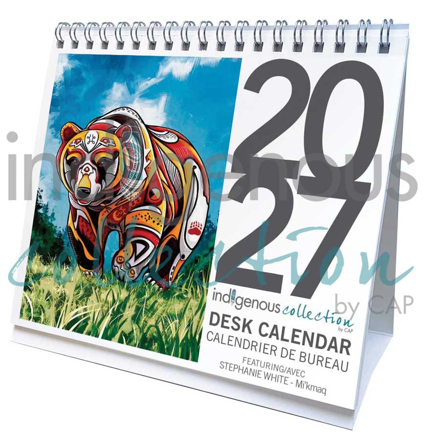 Stephanie White 2027 Desk Calendar by artist Stephanie White. Indigenous Collection.