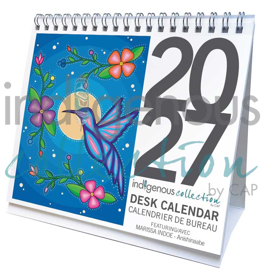 Marissa Indoe 2027 Desk Calendar by artist Marissa Indoe. Indigenous Collection.