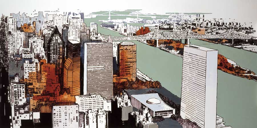 Upper Midtown by artist  Joan Farre