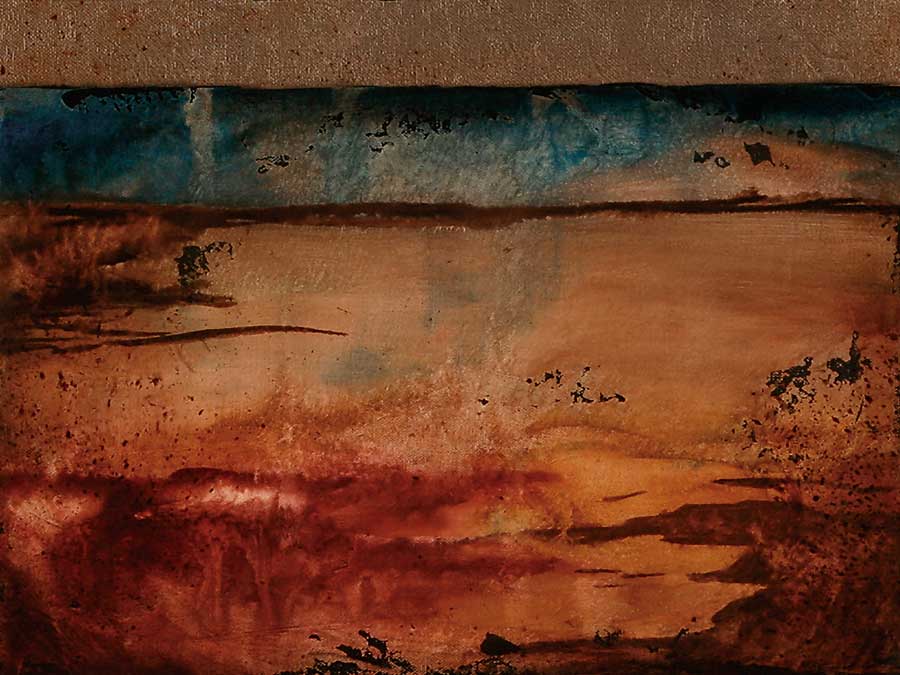 Earth Blocks I by artist  Jennifer (Jennifer Perlmutter) Flynn