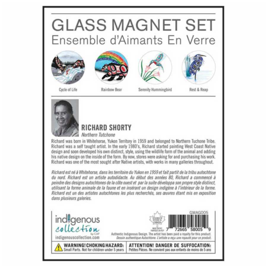 Richard Shorty Glass Magnets Set