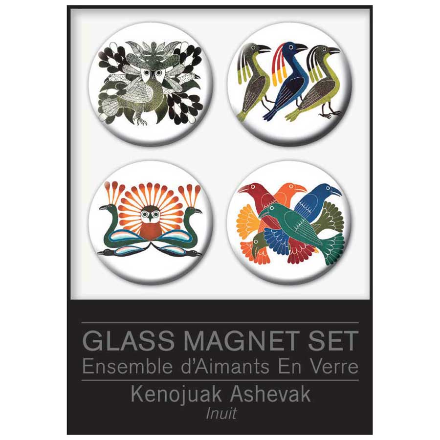 Kenojuak Ashevak Glass Magnets Set
