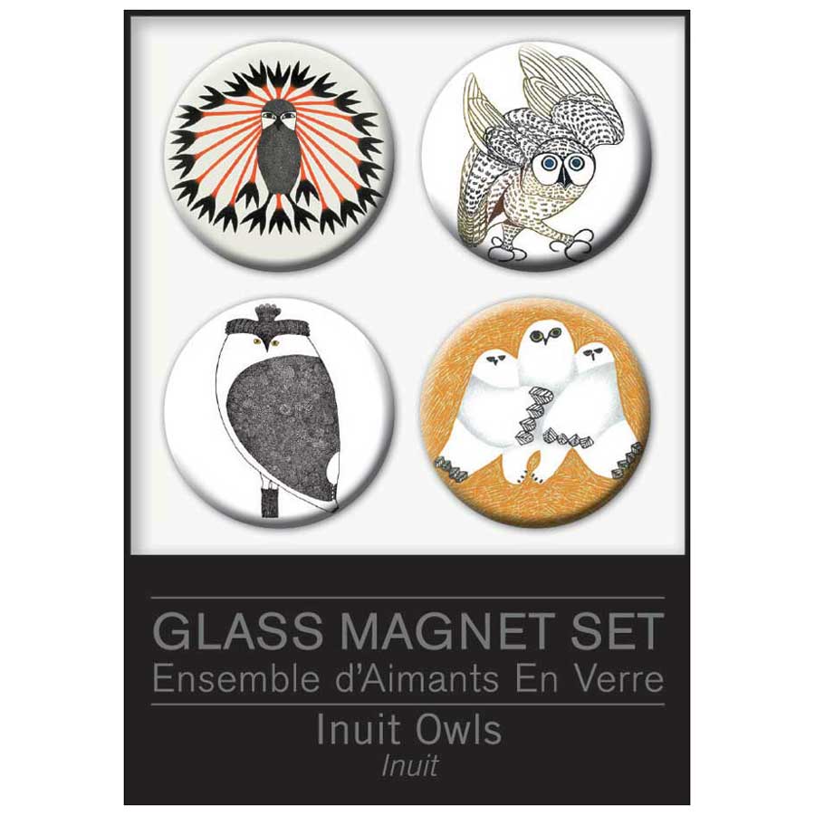 Kenojuak Ashevak Glass Magnets Set