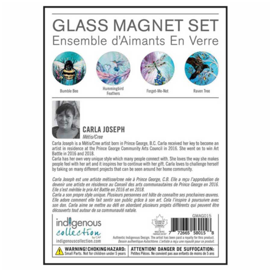 Carla Joseph Glass Magnets Set