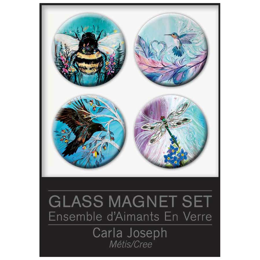 Carla Joseph Glass Magnets Set