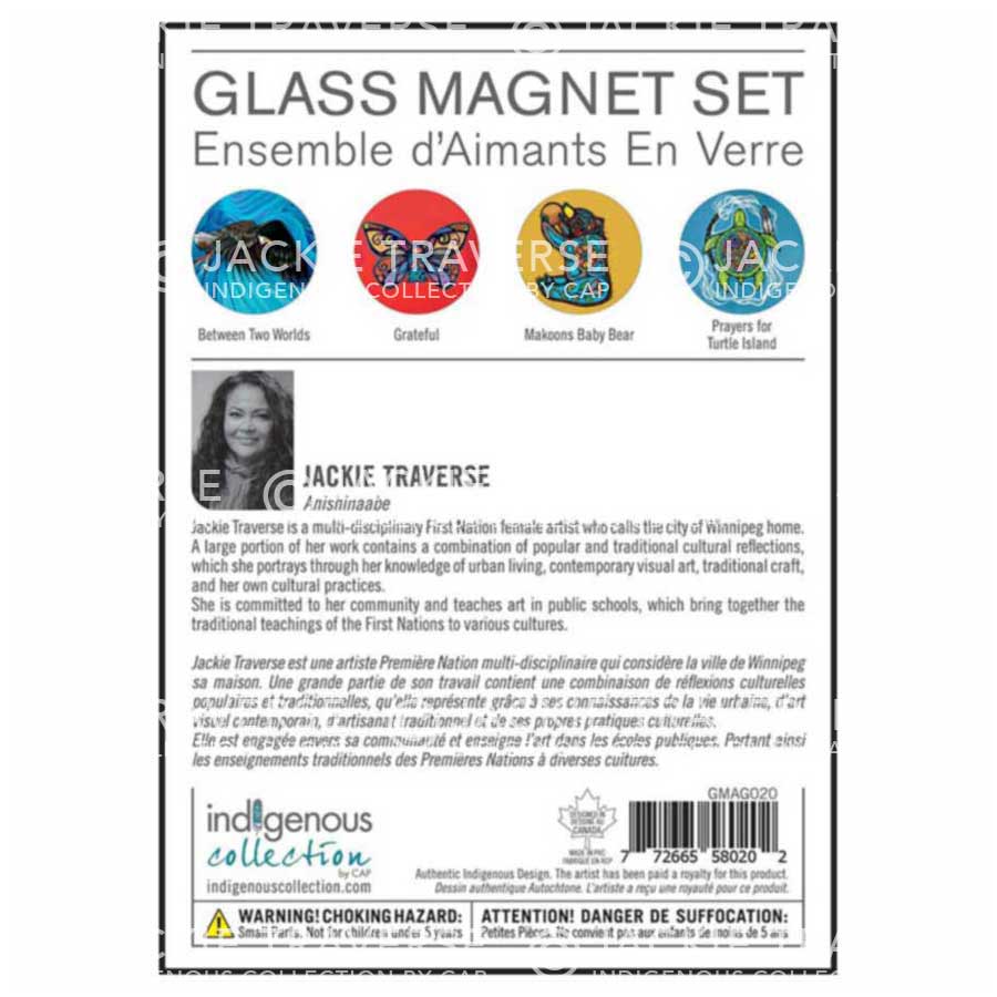 Jackie Traverse Glass Magnets Set