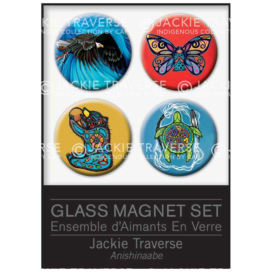 Jackie Traverse Glass Magnets Set
