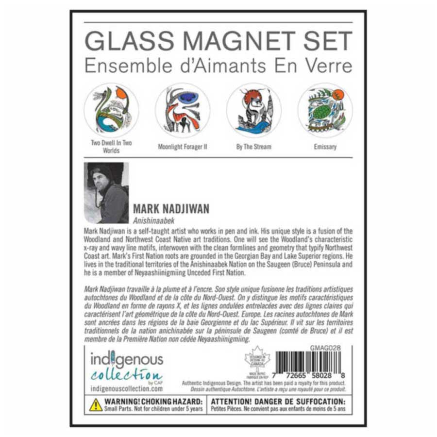 Mark Nadjiwan Glass Magnets Set
