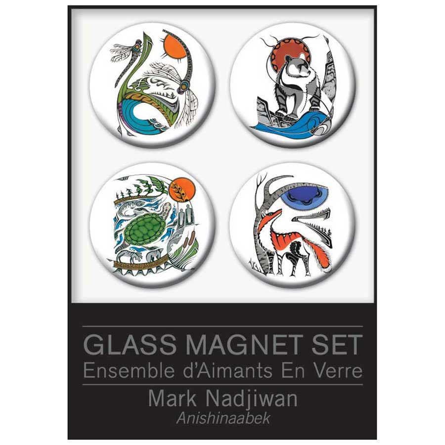 Mark Nadjiwan Glass Magnets Set
